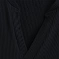 thumbnail image 5 of Women's Rib Long Sleeve Tops V Neck Slim Fitted Casual Tee Shirts Solid Color Spring Fall Winter Base Tshirts (M, Black), 5 of 5