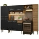 thumbnail image 1 of Cocina Integral Completa 261cm Marrón/Negro Emilly Hit Madesa Madesa G20057, 1 of 10