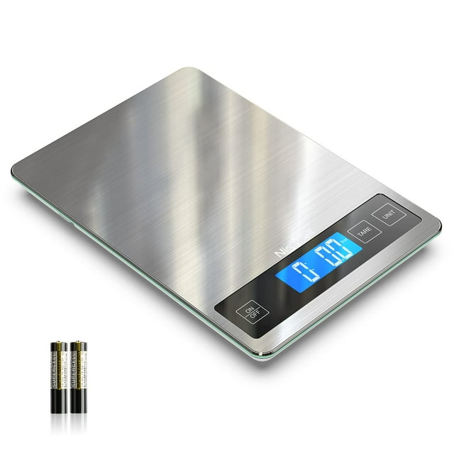 Báscula para alimentos Nicewell Digital Kitchen, acero inoxidable, 10 kg/22 libras