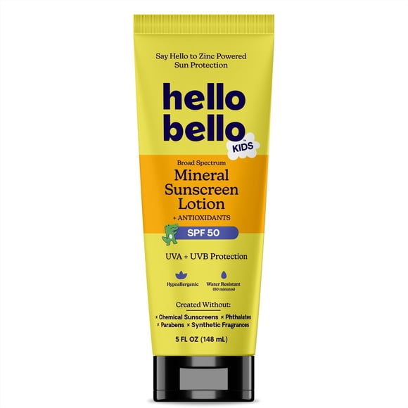 Crema solar Hello Bello Kids Mineral SPF 50, 150 ml