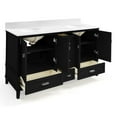thumbnail image 6 of DHP Otum 60 Inch Double Bathroom Vanity with Sink, Black, 6 of 10