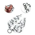 thumbnail image 3 of Unique Bargains 1 Pc Triangle Ribbon Letter Hair Elastic Band for Home White, 3 of 5