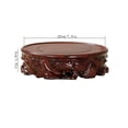 thumbnail image 2 of Wood Carving Display Pedestal Crafts Tea Sets Base Vase Bonsai Decorative Shelves, 2 of 6