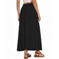 thumbnail image 2 of Fantaslook Long Skirts for women Boho Casual Maxi Skirt Trendy Elastic Waist Flowy Skirts with Pockets, 2 of 8