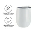 thumbnail image 3 of Craft Express 6 Pack 12 oz Glitter Sparkling Stainless Steel Stemless Sublimation Cups, 3 of 8