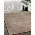 thumbnail image 3 of Ahgly Company Machine Washable Indoor Square Traditional Dark Almond Brown Area Rugs, 4' Square, 3 of 7