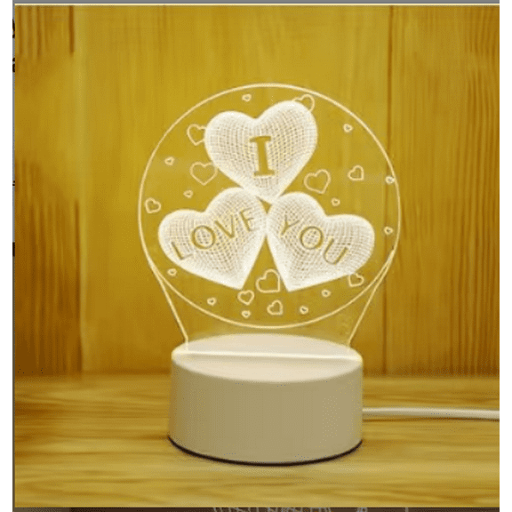 LED Heart Night Lamp "I Love You" Design