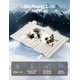 thumbnail image 2 of Dog Cooling Mat, 59" x 40"Extra Large, Cooling Pad Reversible (Cool & Warm), Pet Cool Mats for Dog and Cat use in Crate, Kennel, Bed, Sofa, Machine Washable, Non-Gel, Glacial Grey, 2 of 5