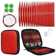 thumbnail image 1 of Wool Knitting Tool Ring Needle Set Alumina Removable Handy Ring Needle Combination Kit Crochet Hooks Set Sewing Needle Knitting Needle Set for Knitting Weave Sweater Craft, 1 of 7