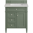 thumbnail image 6 of James Martin Vanities Brittany 30" Single Vanity, Victory Blue w/ 3 CM Eternal Serena Quartz Top, 6 of 7