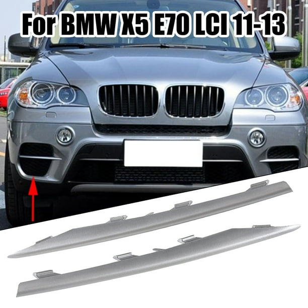 Goodhd Front Bumper Outer Grille Edge Trim Molding Pair Fit For BMW X5