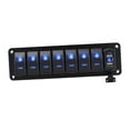 thumbnail image 3 of Panel de interruptor de balancín 4.2A Voltímetro de cargador USB doble para el automóvil Marine de botes 8 pandillas, 3 of 8