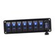 thumbnail image 3 of Panel de interruptores basculantes de 4,2 A con cargador USB doble, voltímetro de aluminio de alta resistencia para vehículos 8 pandillas, 3 of 8