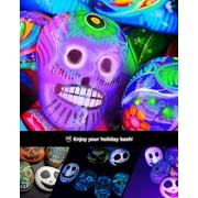 Fantastory Glow in The Dark Paint - 10 Extra Bright Colors 60 ml / 2 oz Glow in Dark Acrylic Paint