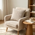 thumbnail image 5 of Zynviq 18x18inch Decorative Pillow Covers Beige Couch Pillow Covers Solid Color with Zipper Polyester Square, 5 of 6