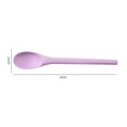 thumbnail image 6 of HEVIRGO 7PCS Soup Spoon Bent Head Long Handle Silicone Multi-purpose Portable Dessert Ice Cream Scoop Daily Use,Pink, 6 of 8