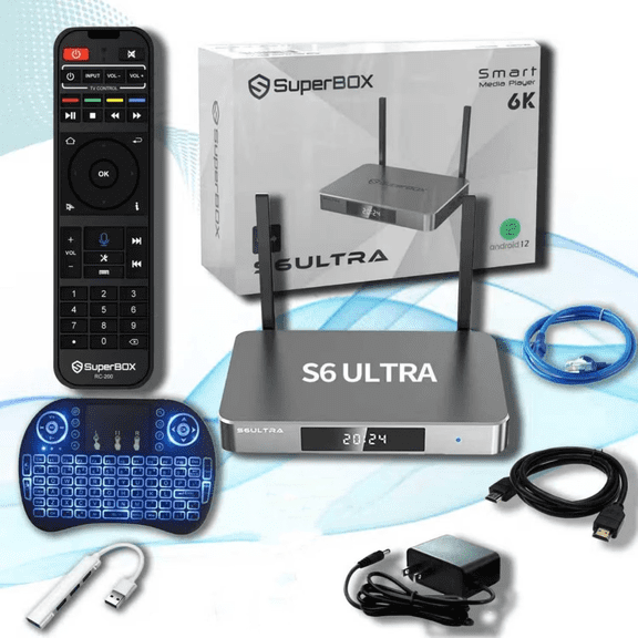 SuperBox S6Ultra ,6K Super Box with Voice Remote, 4G RAM 128G ROM, Android 12.0, Easy Setup Guide