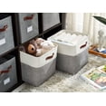 thumbnail image 2 of Cajas Organizadoras de Tela DECOMOMO Cubo de 33 cm 4 Unidades Gris y Blanco, 2 of 9
