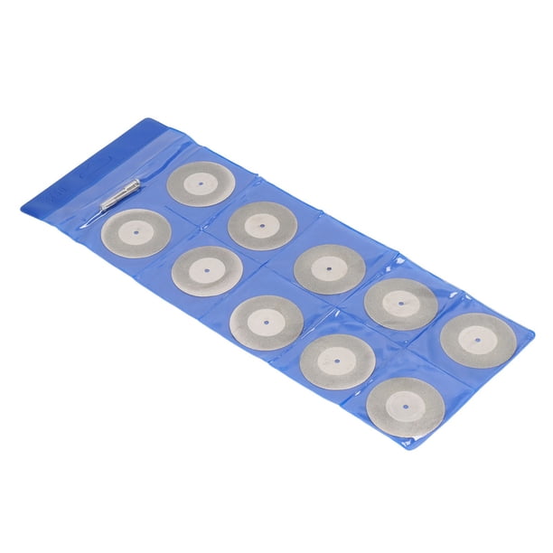 Muela Abrasiva Redonda, Alta Dureza Resistente A Impactos 10PCS Disco De Corte De Diamante Fácil De Instalar Para Procesamiento De Piedra De Metal De Madera YLSHRF 50 mm / 2 pulgadas