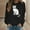 Black, variant on Weikingp Womens Pullover Sweatshirts Cotton Sweatshirts for Women Cute Clothes for Women Pullover Sweaters for Women Sweatshirts for Women Black L