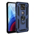 thumbnail image 1 of [PST] Motorola Moto G Power 2021 (6.6") Kickstand Rotating Ring Case, Heavy Duty Drop Protection Hybrid Shock Absorption Rugged Hard Phone Case Cover with Ring Stand Fits Magnetic Car Mount, 1 of 4