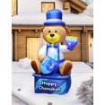 thumbnail image 5 of Oso Inflable de Hanukkah de 2.4 metros con Luces LED de Zion Judaica, 5 of 5