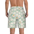 thumbnail image 3 of Yiaed Daisies Flowers Print Men's Swim Trunks with Lining Quick Dry Sports Shorts Beach Shorts Boardshorts-3X-Large, 3 of 5