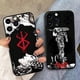 thumbnail image 4 of Berserk Comics Anime para Apple iPhone 15 14 13 12 Mini 11 XS XR X 8 7 Pro Max Plus funda de silicona suave negra para teléfono, 4 of 5