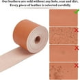 thumbnail image 6 of 2m x 50mm Wide Leather Strap Full Grain Genuine Leather Strips Flat Leather Cord Lychee Grain Threads Rope for DIY Crafts Belt Bracelet Necklace Jewelry Making Tooling Workshop Chocolate, 6 of 9