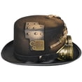 thumbnail image 4 of Sombrero Steampunk, sombrero de copa para cosplay, dibujos animados, anime, cosplay, fieltro, 4 of 4
