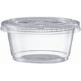 thumbnail image 6 of Pantry Value 2 oz Jello Shot Cups with Lids, Plastic Portion Cups with Lids, Disposable Condiment Cups and Sauce Containers for Dressings, Dips and Samples, 100 Sets, 6 of 6