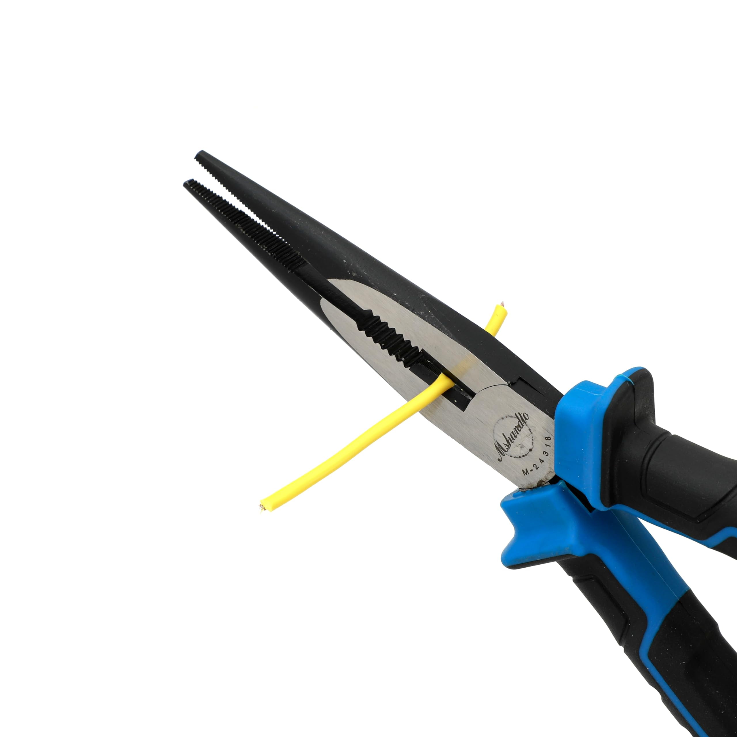 Needle Nose Pliers, 6" Long Nose Pliers for Wire Bending, High Carbon Steel Needle Nose Plier, Serrated Jaw Pliers for Jewelry Making, Electronics Repair, Object Grasping