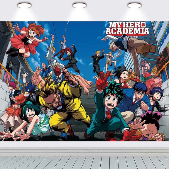 My Hero Academia Party Supplies Background Backdrop Taspestry Wall Decor Banner Post Decor Decorations