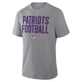 thumbnail image 4 of Men's Fanatics Heather Gray New England Patriots First Down Tribute Tri-Blend T-Shirt, 4 of 5