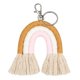 thumbnail image 1 of KEY41 Llavero tejido hecho a mano con forma de arcoíris, borla, llaveros de macramé, llavero, joyería, 1 of 5