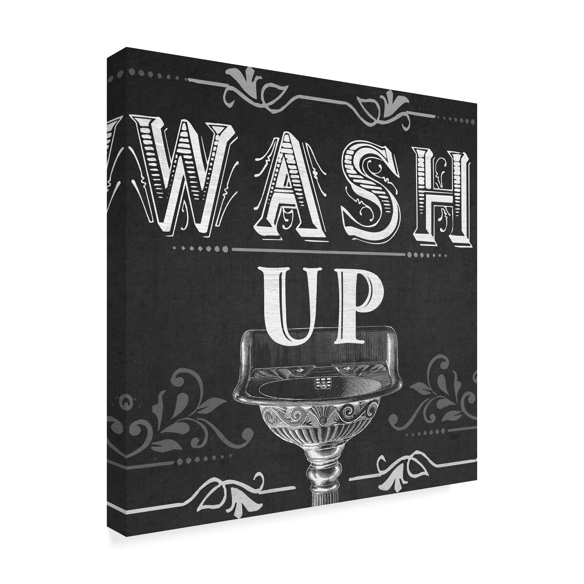 Trademark Fine Art 'Chalkboard Bath Signs III' Canvas Art by June Erica Vess