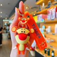thumbnail image 5 of Disney Anime Cartoon Mickey Mouse Stitch Figure Keychains Kawaii Minnie Donald Duck Piglet Key Chain Model Kid Toy Children Gift, 5 of 5