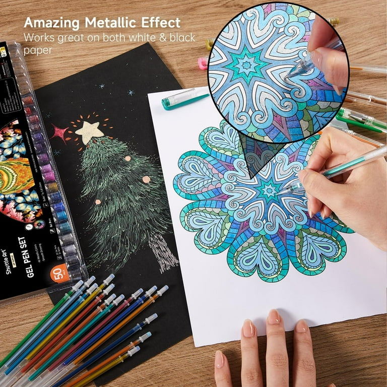 Mandala Artwork Gelly Roll Mandala Gel Pens Pen Set For Mandala