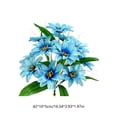 thumbnail image 3 of Iumwxz Artificial Bouquet Faux Silk Flowers 12-Head Realistic Arrangement Flexible Stalks for Home Decoration Weddings Parties Centerpieces Vase Display Gift Blue, 3 of 8