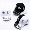 thumbnail image 2 of Men Women Baseball Cap with Ring Hip Hop Fashion Pattern Hat, 2 of 8