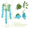 thumbnail image 3 of Garlands for Decoration Christmas 12 Pack Wisteria Flower Vines Garland 3.75 Feet Artificial Flower Strings Hanging Flowers Silk Wisteria Garland Flowers Wisteria Vine for Wedding Garden Wall, 3 of 9