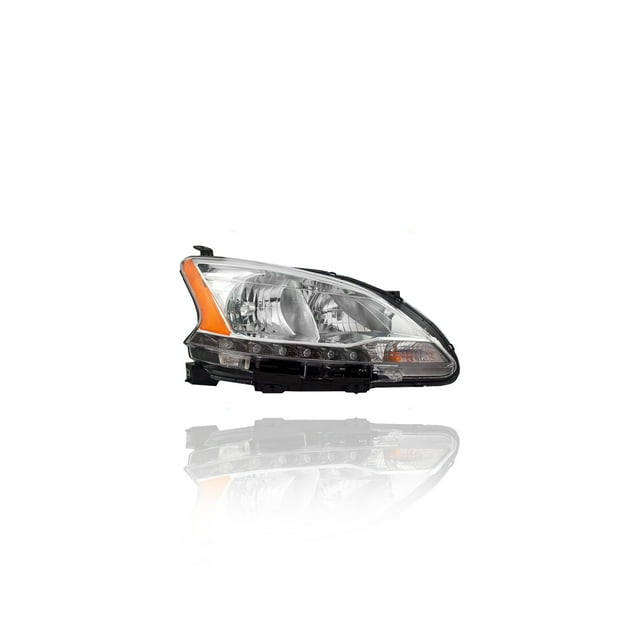 Headlight Assembly - Cooling Direct Fit/For NI2503216 13-15 Nissan Sentra - Right Hand Passenger, Halogen With LED Accent, NSF Certified