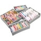 thumbnail image 5 of Cajón de almacenamiento plegable gris, 4 cajones de almacenamiento de ropa interior plegables, almacenamiento no tejido para ropa interior, sujetadores, corbatas, calcetines, bufandas, etc., 5 of 5