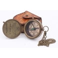 thumbnail image 3 of Rii Brand Brass Engraved Antique Color Working Compass with Case, 3 of 5