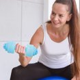 thumbnail image 4 of TABLZONE Botella De Con Forma De Pesa Azul Para Fitness Uso Exterior Material Pet Resistente, 4 of 8