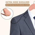 thumbnail image 5 of BP4U 2-Pack Premium Wide Shoulder Wooden Suit Hangers, Heavy-Duty Non-Slip Solid Wood Coat Hangers with Locking Bar for Suits & Coats(Cedar Wood), 5 of 6