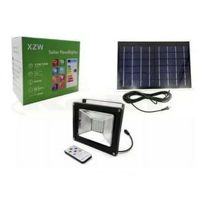 Foco Solar LED De Exterior Con Panel Solar y Sensor De Movimiento 96LED  IP66 100W