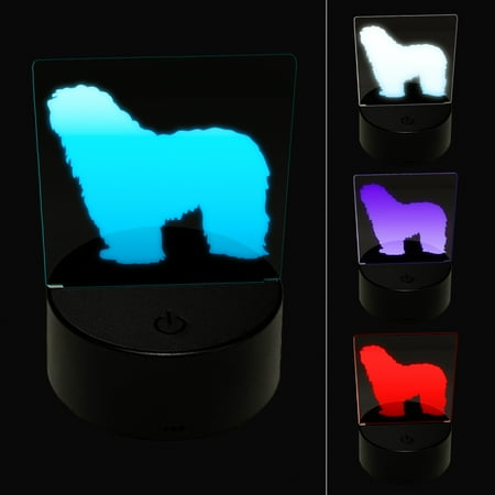 

Bergamasco Sheepdog Dog Solid LED Night Light Sign 3D Illusion Desk Nightstand Lamp