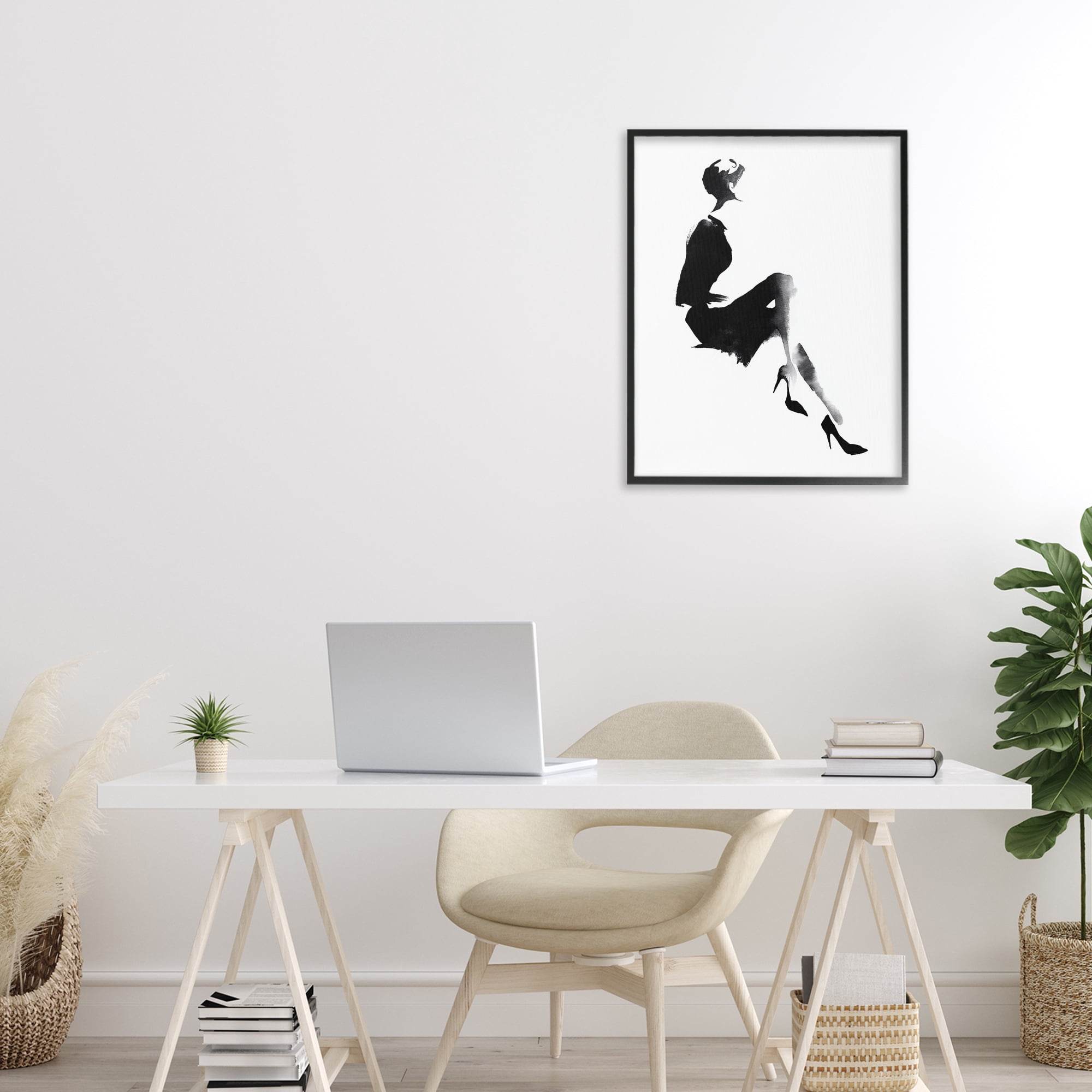 Stupell Industries Chic Silhouette Noir Black Framed Giclee Art, design by Svetlana Aleynikova