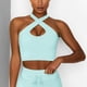thumbnail image 1 of Yoga Sports Bra Slim Women Crossover Hollowed Out Athletic Gym Fitness Top, 1 of 2